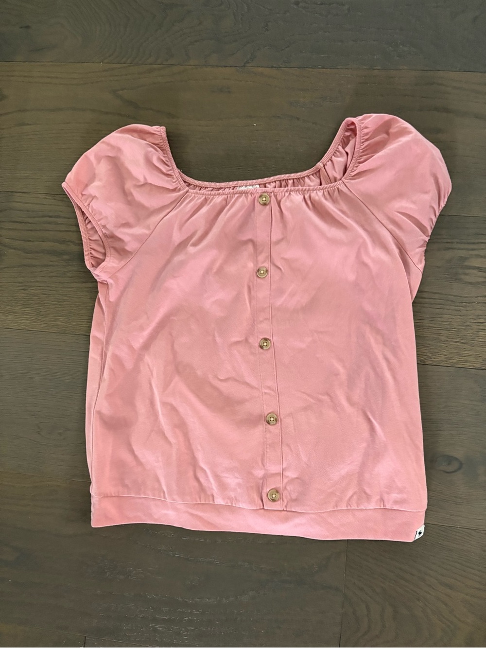 Abercrombie kids pink short sleeve top sz 14/16 NWT